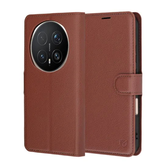 Калъф за Honor Magic8 Pro - Leather Folio - Techsuit - Кафяв