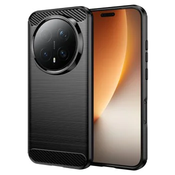 Калъф – Honor Magic8 Pro – Techsuit Carbon Silicone – Черен