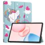 Калъф за Honor Pad 10 - Techsuit - FoldPro - Еднорог - Син