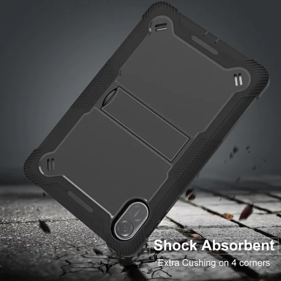 Калъф за Honor Pad X8a - Techsuit - Rugged TabShell + Screen Protector - Черен