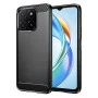 Калъф за Honor X5b - Carbon Silicone - Techsuit - Черен