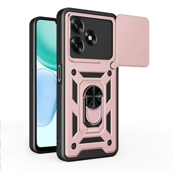 Калъф за Honor X5c Plus - Techsuit CamShield Series - Розово злато