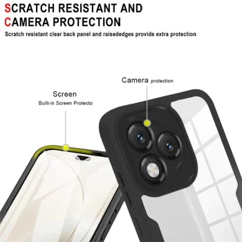 Калъф за Honor X5c Plus - Techsuit ColorVerse 360 Series + Протектор - Розов