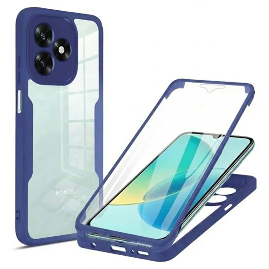 Калъф за Honor X5c Plus - Techsuit ColorVerse 360 Series + Протектор - Син
