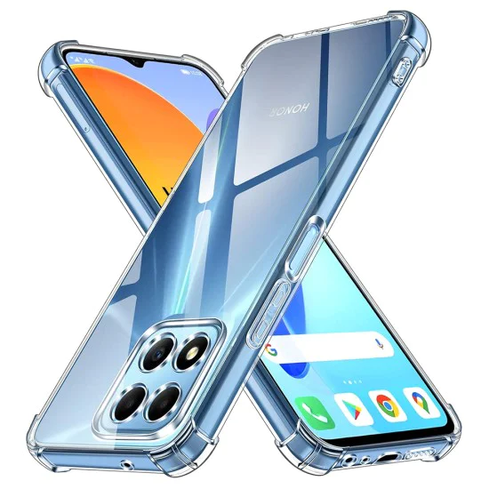 Калъф за Honor X6 / X8 5G / 70 Lite - Удароустойчив Прозрачен Силиконов - Прозрачен