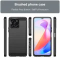 Калъф за Honor X6a - Carbon Silicone - Черен