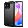 Калъф за Honor X6a - Carbon Silicone - Черен