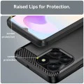 Калъф за Honor X6a - Carbon Silicone - Черен