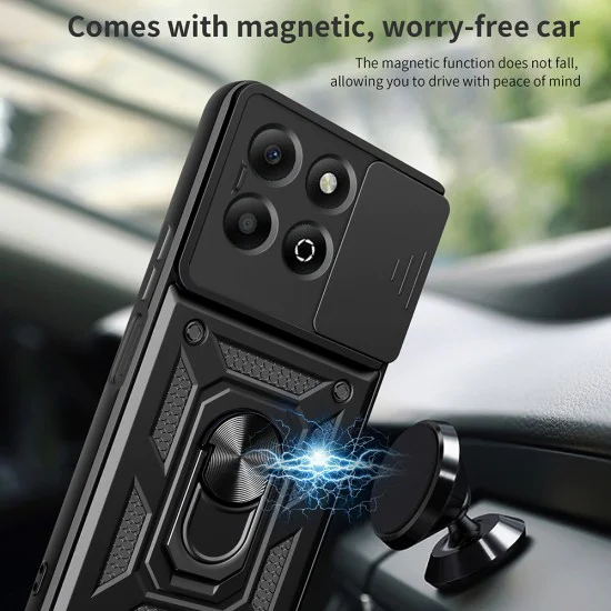 Калъф за Honor X6b - CamShield Series - черен