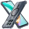 Калъф за Honor X6b - Techsuit - Удароустойчив Clear Silicone MagSafe - Опушено Черен