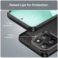 Калъф за Honor X6c - Techsuit - Carbon Silicone - Черен
