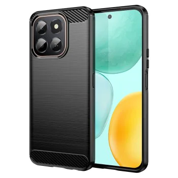 Калъф за Honor X6c - Techsuit - Carbon Silicone - Черен