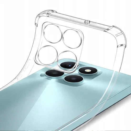 Калъф за Honor X6c - Techsuit - Удароустойчив Clear Silicone - Прозрачен