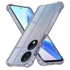 Калъф за Honor X7b / X7b 5G / 90 SMART - Techsuit - Удароустойчив Clear Silicone - Опушено Черен