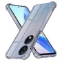 Калъф за Honor X7b / X7b 5G / 90 SMART - Techsuit - Удароустойчив Clear Silicone - Опушено Черен