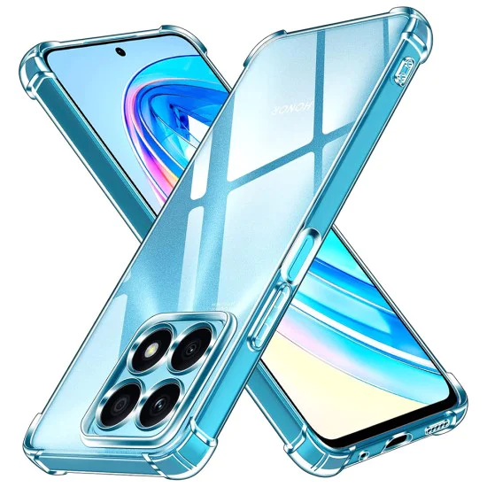 Калъф за Honor X8a - Удароустойчив Прозрачен Силиконов - Прозрачен