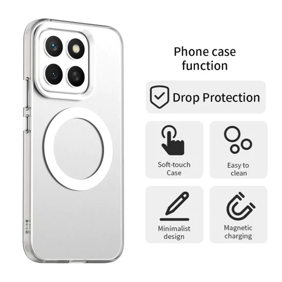 Калъф за Honor X8c - CandyCase MagSafe - Бял