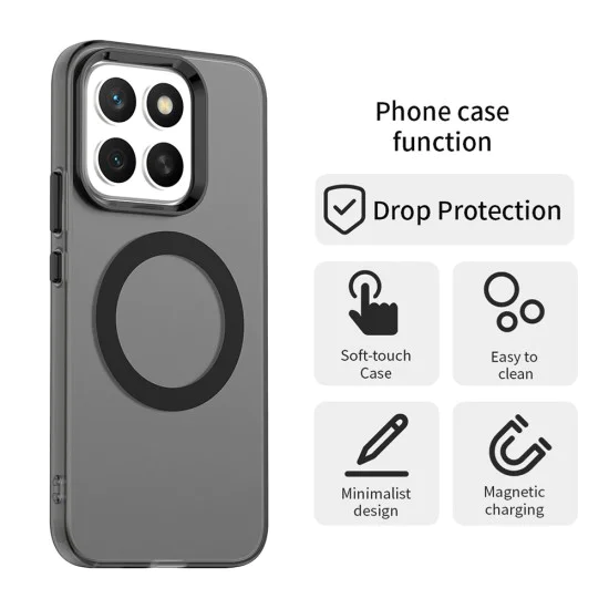Калъф за Honor X8c - CandyCase MagSafe - Черен