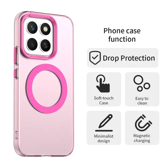 Калъф за Honor X8c - CandyCase MagSafe - Розов