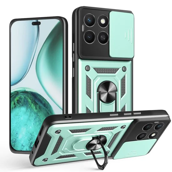 Калъф за Honor X8c - Techsuit - CamShield Series - Green