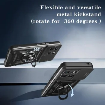 Калъф за Honor X8c - Techsuit - CamShield Series - Rose Gold