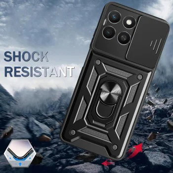 Калъф за Honor X8c - Techsuit - CamShield Series - Син