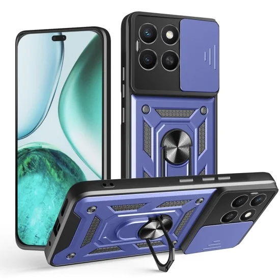 Калъф за Honor X8c - Techsuit - CamShield Series - Син