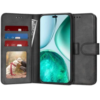 Калъф за Honor X8c - Techsuit - Дневник - Черен