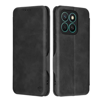 Калъф за Honor X8c - Techsuit - Safe Wallet Plus - Черен