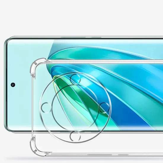 Калъф за Honor X9a - Удароустойчив Прозрачен Силиконов - Прозрачен