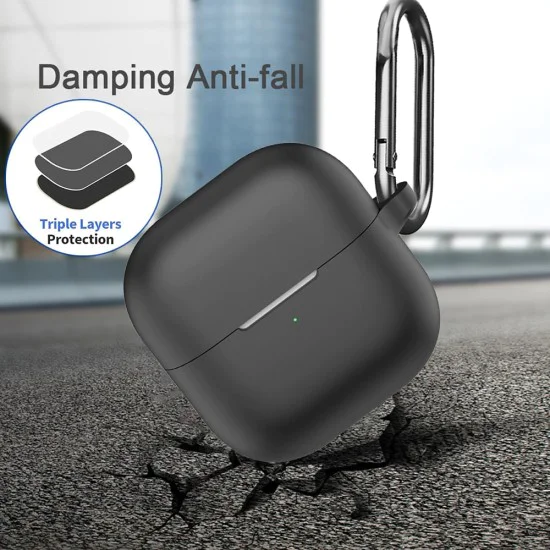 Калъф за Huawei FreeClip 2 - Silicone Case - Techsuit - Черен