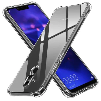 Калъф за Huawei Mate 20 Lite - Удароустойчив Прозрачен Силиконов - Прозрачен