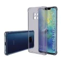 Калъф за Huawei Mate 20 Pro - Techsuit - Удароустойчив Clear Silicone - Опушено Черен