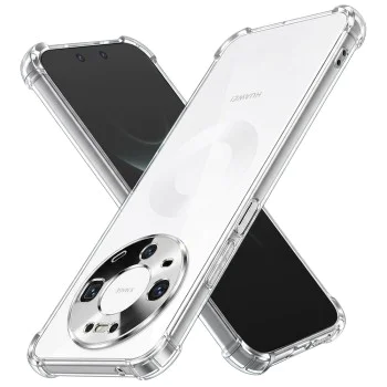 Калъф за Huawei Mate 80 Pro - Shockproof Clear Silicone - Techsuit - Прозрачен