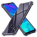 Калъф за Huawei P Smart 2019 - Techsuit - Удароустойчив Clear Silicone - Опушено Черен