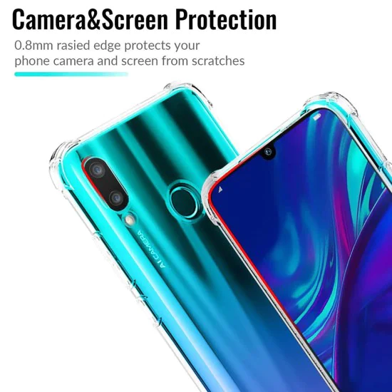 Калъф за Huawei P Smart 2019 - Удароустойчив Clear Clear Silicone - Clear