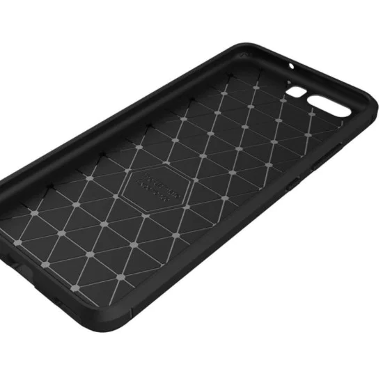 Калъф за Huawei P10 - Carbon Silicone - Черен