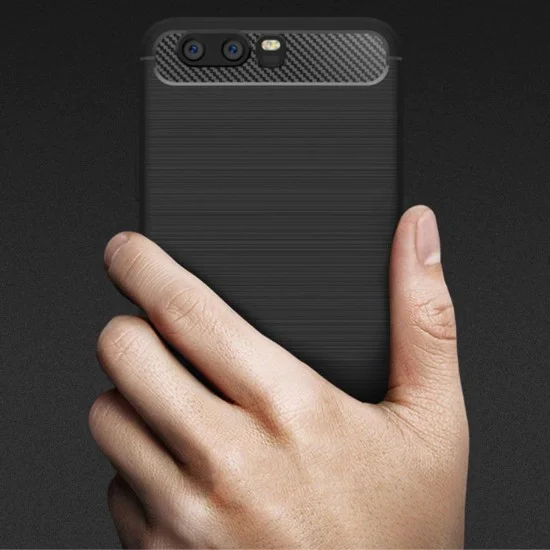 Калъф за Huawei P10 - Carbon Silicone - Черен