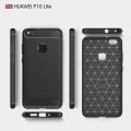 Калъф за Huawei P10 Lite - Carbon Silicone - Черен