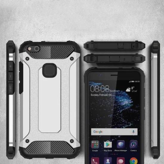 Калъф за Huawei P10 Lite - Hybrid Armor - Черен