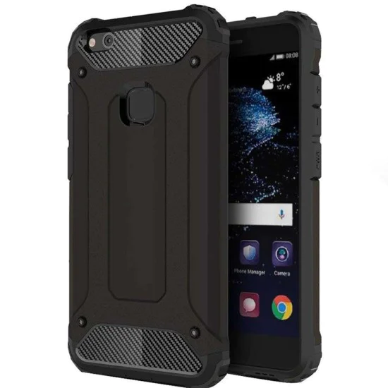 Калъф за Huawei P10 Lite - Hybrid Armor - Черен