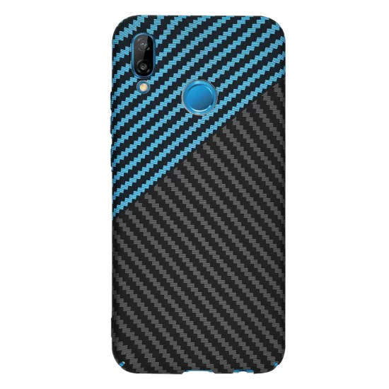 Калъф за Huawei P20 Lite - Carbonite FiberShell - Blue Pulse