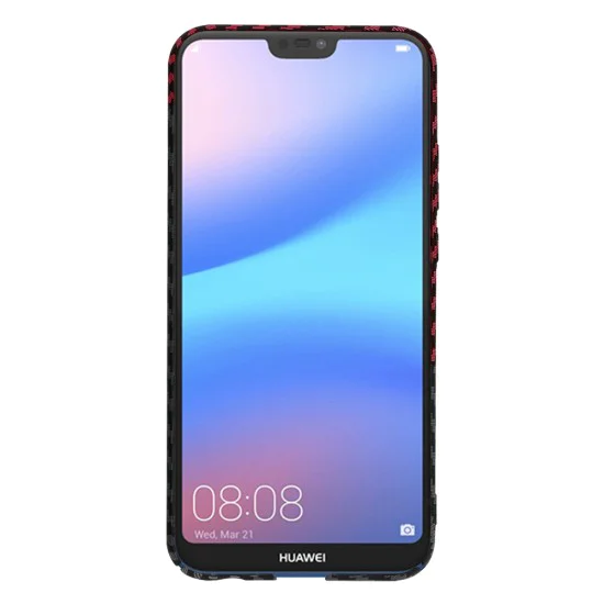Калъф за Huawei P20 Lite - Carbonite FiberShell - Red Vortex