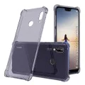 Калъф за Huawei P20 Lite - Techsuit - Удароустойчив Clear Silicone - Опушено Черен