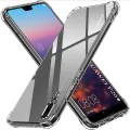 Калъф за Huawei P20 - Удароустойчив Прозрачен Силиконов - Прозрачен