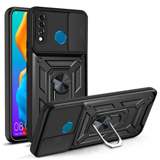 Калъф за Huawei P30 Lite / P30 Lite New Edition - CamShield Series - черен