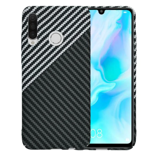 Калъф за Huawei P30 Lite / P30 Lite New Edition - Carbonite FiberShell - Stealth Grey