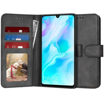 Калъф за Huawei P30 Lite / P30 Lite New Edition - Diary Book - Черен