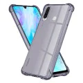 Калъф за Huawei P30 Lite / P30 Lite New Edition - Techsuit - Удароустойчив Clear Silicone - Опушено Черен