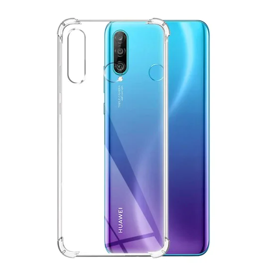 Калъф за Huawei P30 Lite / P30 Lite New Edition - Удароустойчив прозрачен силикон - прозрачен